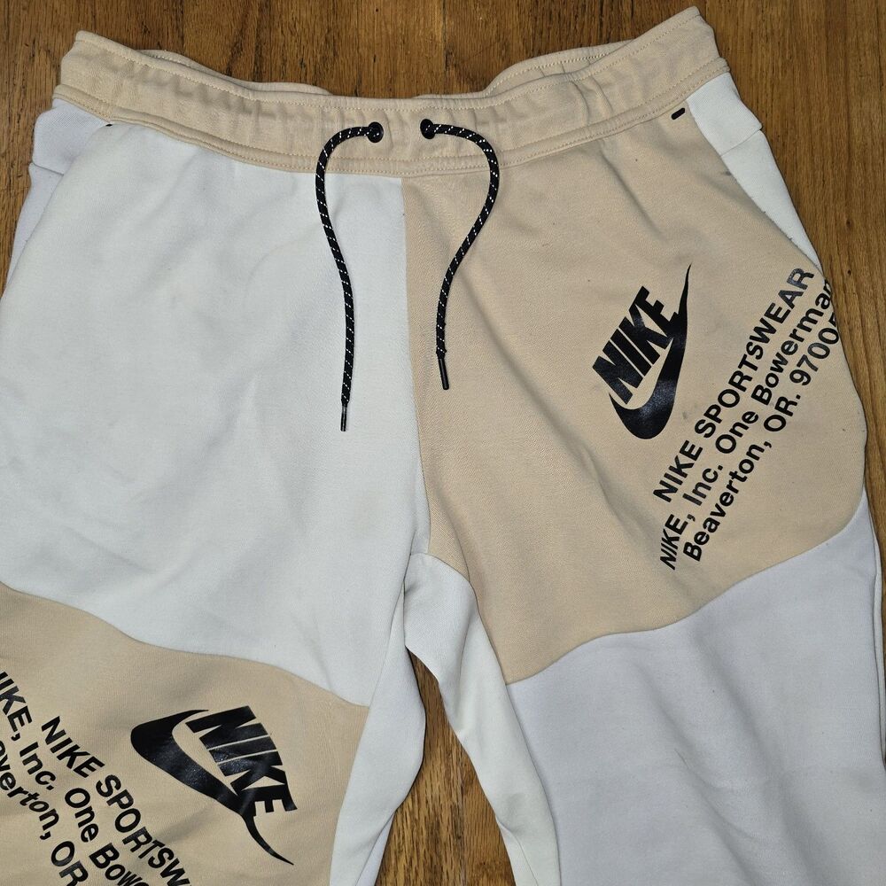 Nike Tech Fleece Jogger Pants - Sesame/Beige/Black Size XL - Picture 2 of 6
